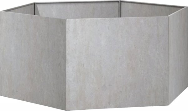 vidaXL Donica, szara, 90x90x45 cm, stal kortenowska