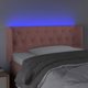 vidaXL Ζαγλώωκ Κρεβατιού με LED Ροζ 93x16x78/88 εκ Βελούδο
