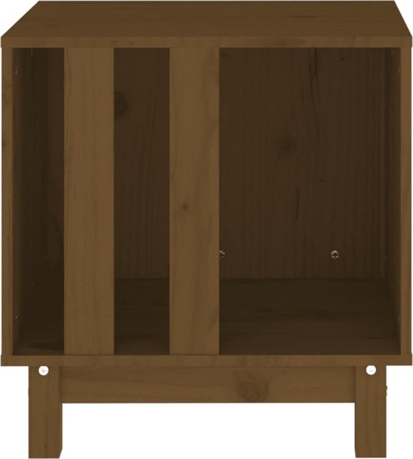 vidaXL Σπίτι για σκύλο, κεχριμπαρένιο καφέ, 50x40x52 εκ., από μασίφ πεύκο