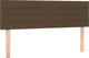 vidaXL Λύκνο Κρεβάτι Continental με Στρώμα, Καφέ, 140x190 cm, Ύφασμα