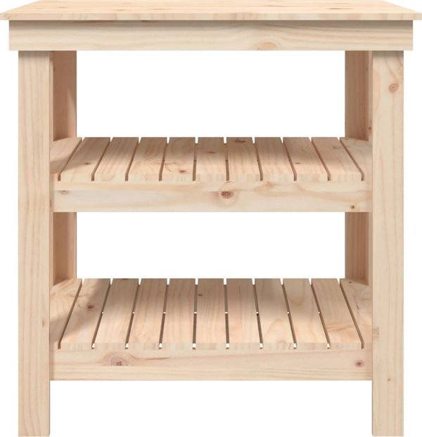 vidaXL vidaXL Stolik roboczy, 78,5x50x80 cm, lite drewno sosnowe