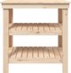vidaXL vidaXL Stolik roboczy, 78,5x50x80 cm, lite drewno sosnowe