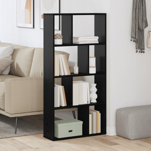 vidaXL Ντουλάπι Βιβλιοθήκης, Μαύρη Δρυς, 60 x 20 x 102,5 εκ.