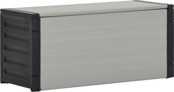 vidaXL Καλάθι απορριμμάτων σε γκρι χρώμα 85x34x40 cm