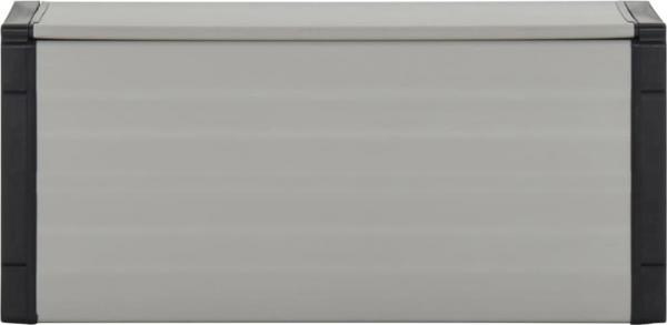 vidaXL Καλάθι απορριμμάτων σε γκρι χρώμα 85x34x40 cm