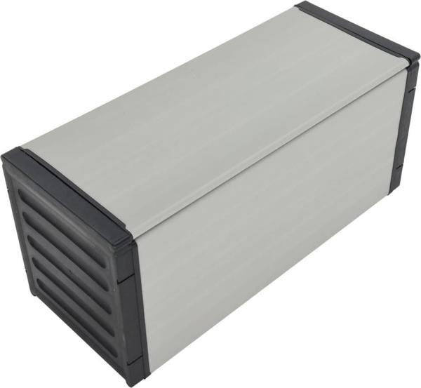 vidaXL Καλάθι απορριμμάτων σε γκρι χρώμα 85x34x40 cm