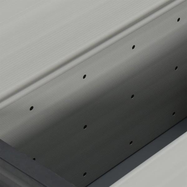 vidaXL Καλάθι απορριμμάτων σε γκρι χρώμα 85x34x40 cm