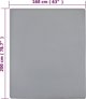 vidaXL Σεντόνια, 2 τεμ., γκρι, 160x200 cm, βαμβακερό τζέρσεϊ