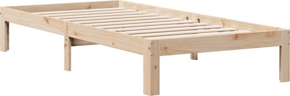 vidaXL Λύκος με ράφι 90x200 εκ. χωρίς στρώμα πεύκο
