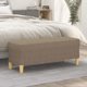 vidaXL Lawka, taupe, 100x35x41 cm, tapicerowana tkanina