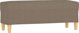vidaXL Lawka, taupe, 100x35x41 cm, tapicerowana tkanina