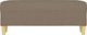 vidaXL Lawka, taupe, 100x35x41 cm, tapicerowana tkanina