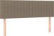 vidaXL Κρεβάτι Κοντινενταλ με Στρώμα, Taupe, 140x200 εκ, Υφασμάτινο
