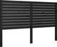 vidaXL Κεφαλάρι κρεβατιού, μαύρο, 166x4x100 cm, μασίφ ξύλο πεύκου