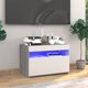 vidaXL Έπιπλο Τηλεόρασης με LED Φωτισμό, Sonoma Γκρι Δρυς, 60x35x40 εκ.