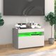vidaXL Έπιπλο Τηλεόρασης με LED Φωτισμό, Sonoma Γκρι Δρυς, 60x35x40 εκ.