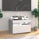 vidaXL Έπιπλο Τηλεόρασης με LED Φωτισμό, Sonoma Γκρι Δρυς, 60x35x40 εκ.