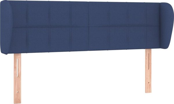 vidaXL Υποστύλωμα κεφαλιού τύπου «Uszak», μπλε, 147x23x78/88 cm, ύφασμα