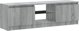 vidaXL Έπιπλο TV με LED, γκρι δρυς Sonoma, 120x30x35,5 cm
