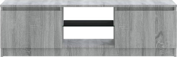 vidaXL Έπιπλο TV με LED, γκρι δρυς Sonoma, 120x30x35,5 cm