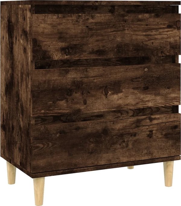 vidaXL Συρταριέρα, καπνιστή δρυς, 60x35x70 εκ, ξύλινο υλικό