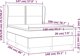 vidaXL Κρεβάτι continental με στρώμα, γκρι, eco δέρμα 140x200 cm