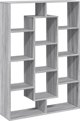vidaXL Ράφι, γκρι δρυς σονόμε, 102x29x143 εκ., υλικό ξύλου