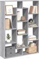 vidaXL Ράφι, γκρι δρυς σονόμε, 102x29x143 εκ., υλικό ξύλου