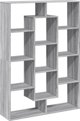 vidaXL Ράφι, γκρι δρυς σονόμε, 102x29x143 εκ., υλικό ξύλου
