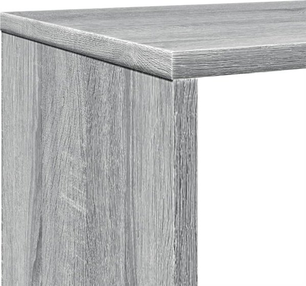 vidaXL Ράφι, γκρι δρυς σονόμε, 102x29x143 εκ., υλικό ξύλου