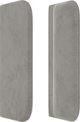 vidaXL Μαξιλάρι κεφαλής uszak, ανοιχτό γκρι, 83x16x78/88 εκ, βελούδο