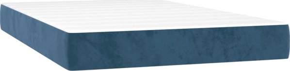 vidaXL Κρεβάτι κρετίνα με στρώμα, σκούρο μπλε, 120x200 εκ.