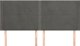 vidaXL Zaglowek uszak, ciemnoszary, 203x16x118/128 cm, aksamit