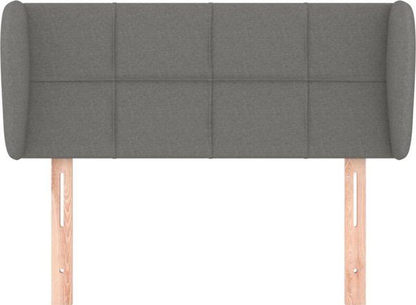vidaXL Προσκέφαλο uszak, σκούρο γκρι, 93x23x78/88 εκ., υφασμάτινο