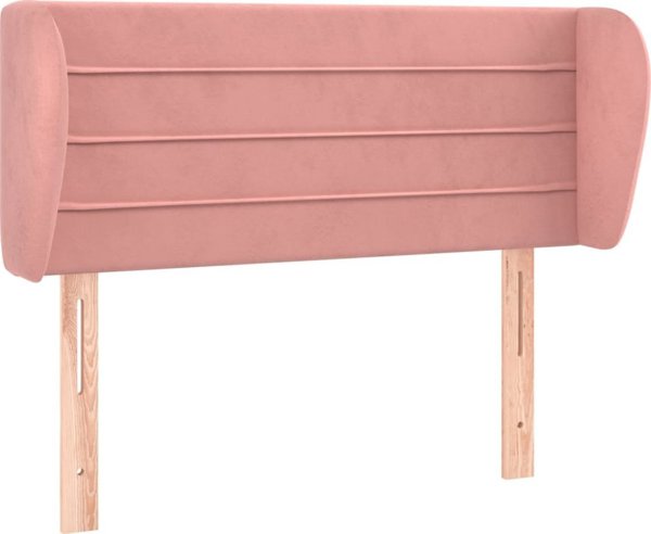 vidaXL Προσκέφαλος uszak ροζ 83x23x78/88 cm βελούδινος