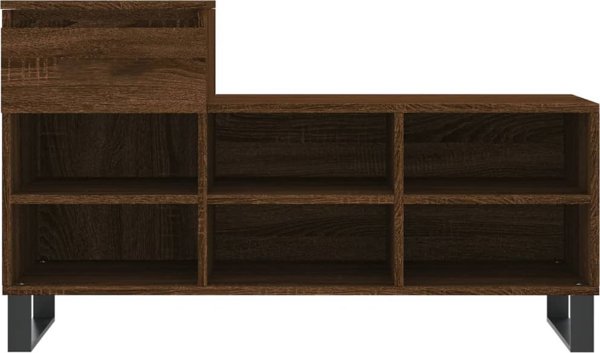 vidaXL Ντουλάπι παπουτσιών καφέ βελανιδιά 102x36x60 cm
