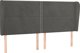 vidaXL Κεφαλάρι uszak σκούρο γκρι βελούδο 183x23x118/128 cm