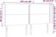vidaXL Κεφαλάρι uszak Μπλε 203x16x118/128 cm από ύφασμα