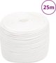 vidaXL Linka zeglarska biala jednolita 6 mm 25 m polipropylen