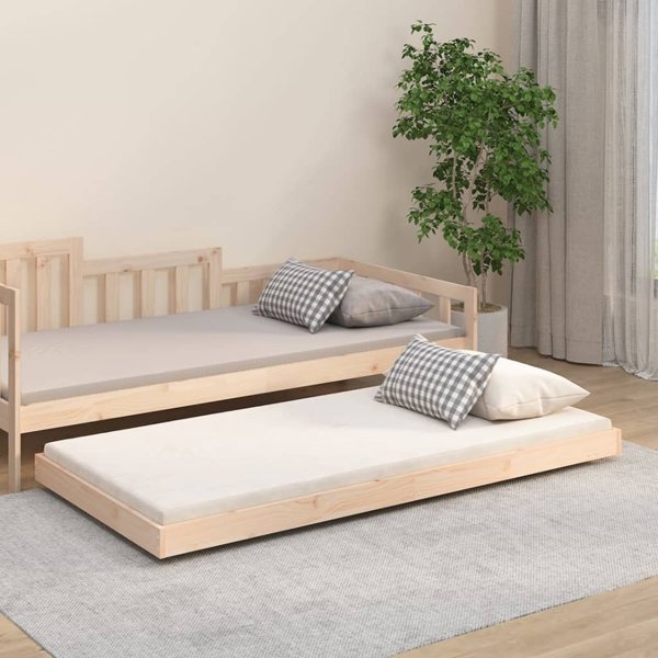 vidaXL Κάσα Κρεβατιού 75x190 εκ. από Αληθινό Πεύκο