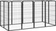 vidaXL vidaXL Kojec dla psa, 12 paneli, czarny, 50x100 cm, stal
