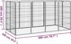 vidaXL vidaXL Kojec dla psa, 12 paneli, czarny, 50x100 cm, stal