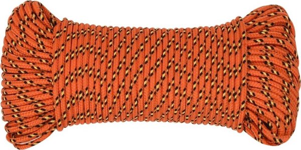 vidaXL Linka zejlarska, pomaranczova, 4 mm, 100 m, polipropilen