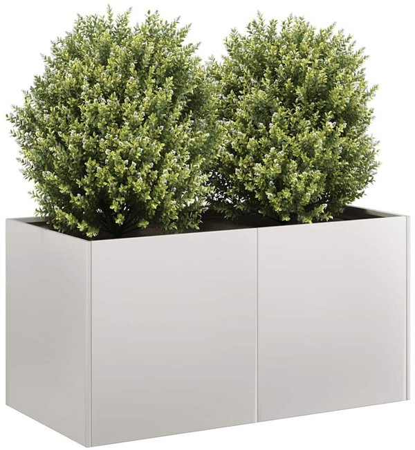 vidaXL Doniczka 80x40x40 cm Stal nierdzewna