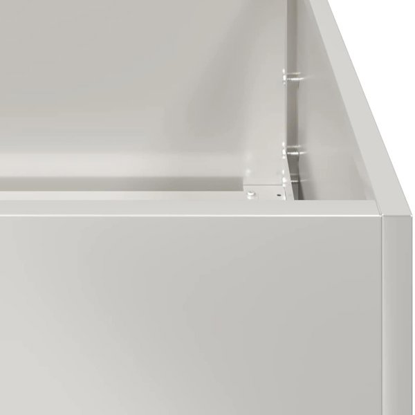 vidaXL Doniczka 80x40x40 cm Stal nierdzewna