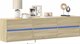 vidaXL Επιτοίχια ντουλάπα για TV με LED, Sonoma Δρυς, 180x31x45 cm
