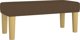 vidaXL Κρεβάτι Continental με στρώμα, καφέ ύφασμα, 120x200 εκ.