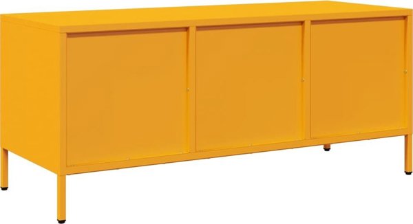 vidaXL Κίτρινη σύνθεση RTV 101,5x39x43,5 cm από ψυχρά κυλιόμενο χάλυβα