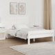 vidaXL Κεφαλάρι Κρεβατιού Λευκό 127,5x3x60 cm από συμπαγές ξύλο πεύκου