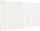 vidaXL Κεφαλάρι Κρεβατιού Λευκό 127,5x3x60 cm από συμπαγές ξύλο πεύκου